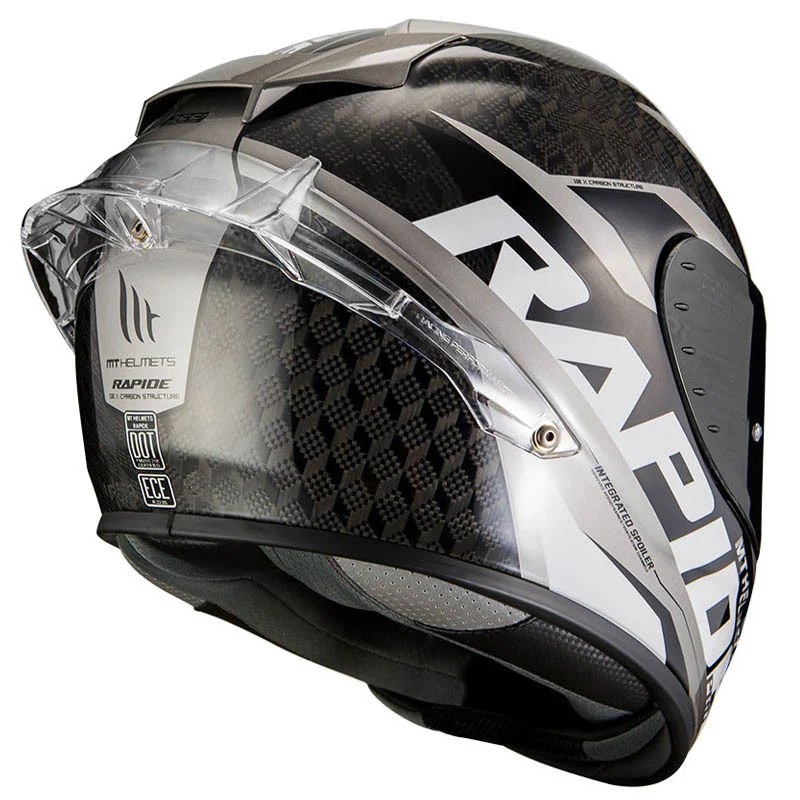 MT FF104PRO RAPIDE PRO CARBON CASCO DE MOTO C2 GLOSS GREY
