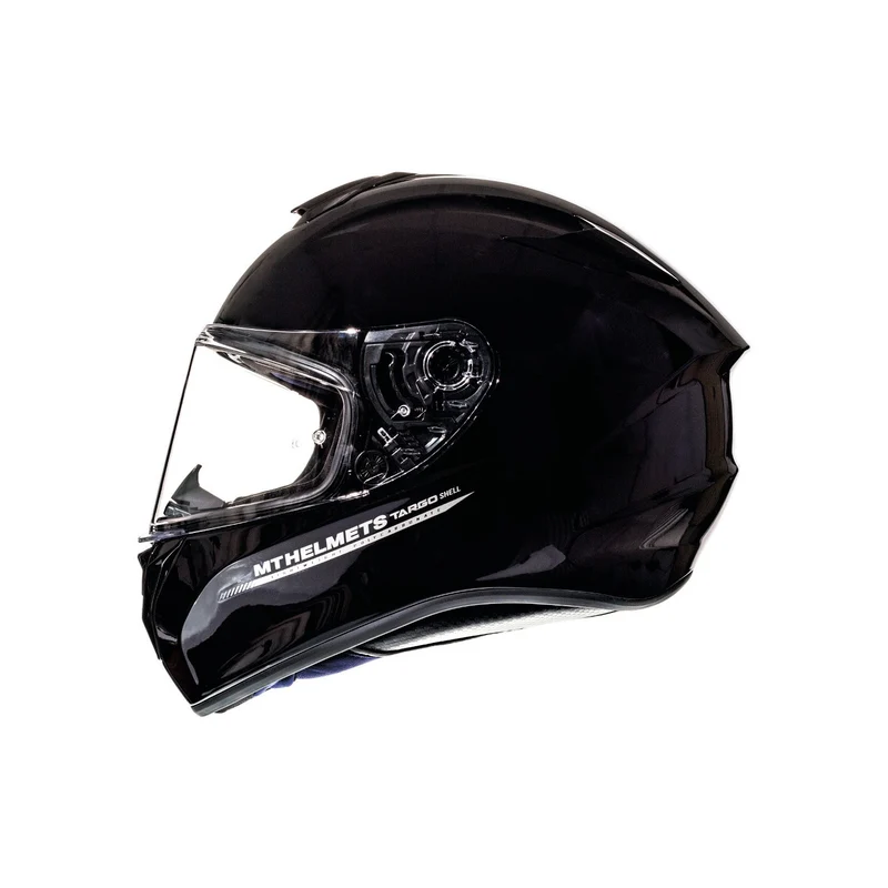 MT FF106 TARGO SOLID CASCO DE MOTO A1 NEGRO BRILLO