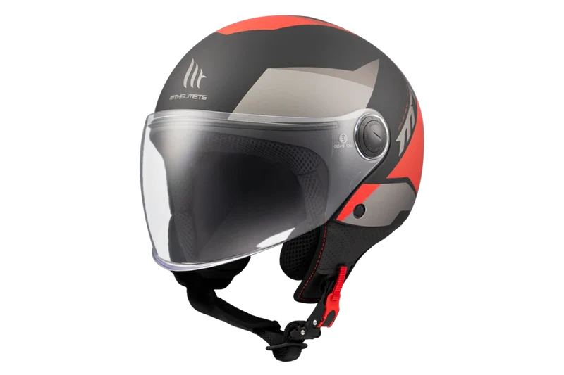 MT STREET S POKE JET ESTILO RETRO MODULAR CASCO DE MOTO B5 MATE