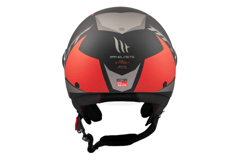 MT STREET S POKE JET ESTILO RETRO MODULAR CASCO DE MOTO B5 MATE