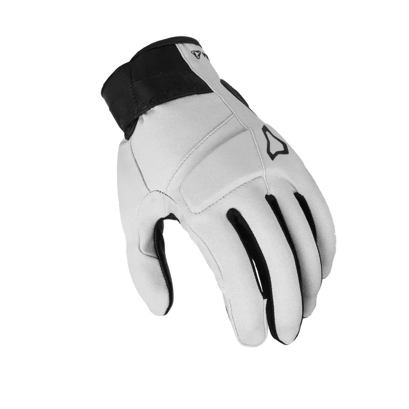 MACNA Astrilla Motocicleta Cuero Guante Gris Claro Negro