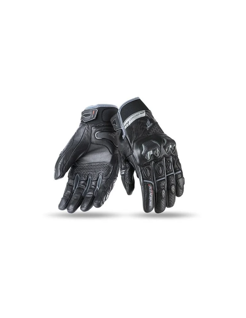 SEVENTY DEGREES SD-N32 NAKED VERANO GUANTE DE MOTO HOMBRE NEGRO GRIS