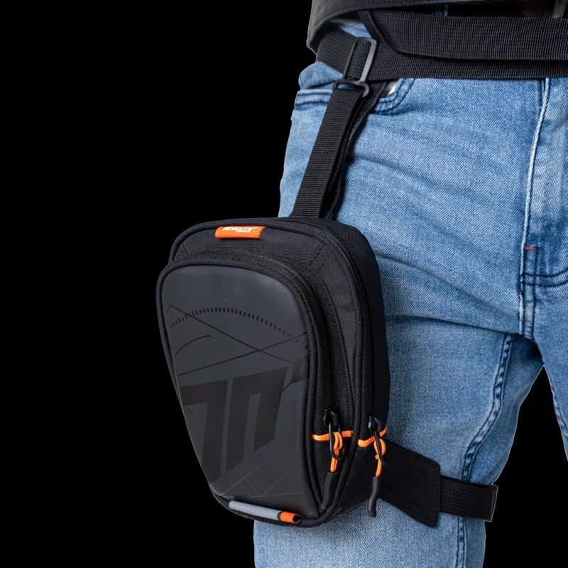SEVENTY DEGREES SD-TL1 MOCHILA DE PIERNA PARA MOTO NEGRO