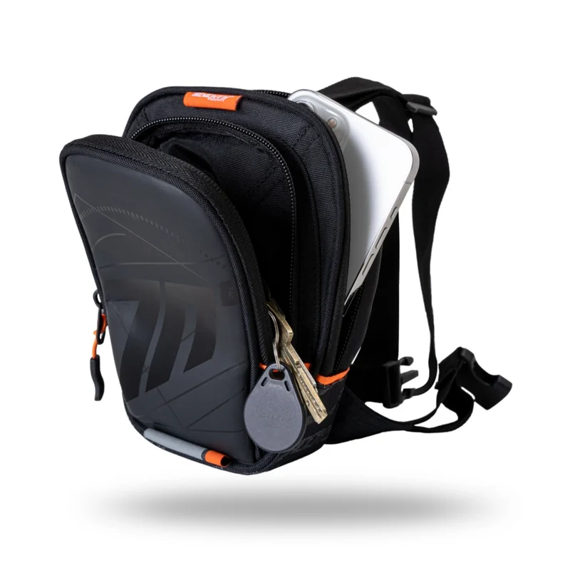 SEVENTY DEGREES SD-TL1 MOCHILA DE PIERNA PARA MOTO NEGRO