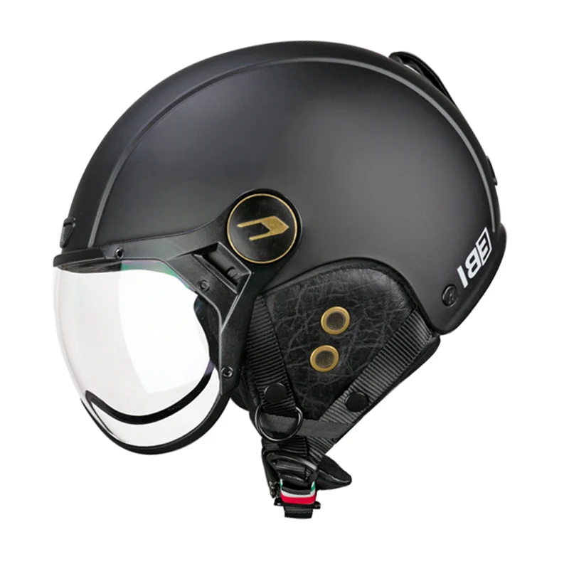 CGM 801V JET EBI VINTAGE Abierto Casco Negro Opaco