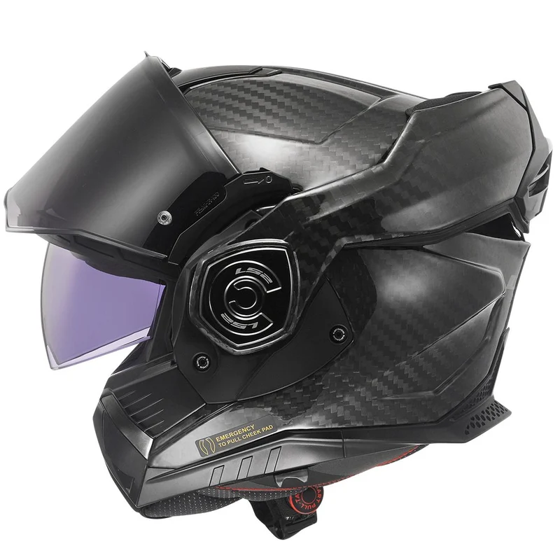 LS2 FF901 ADVANT X CASCO MODULAR SOLID CARBON-06