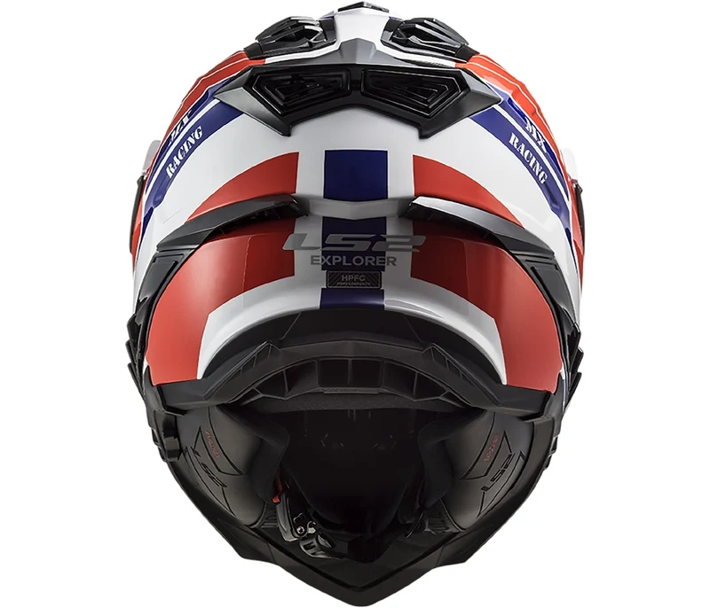 LS2 MX701 EXPLORER ATLANTIS G.WHITE RED BLUE