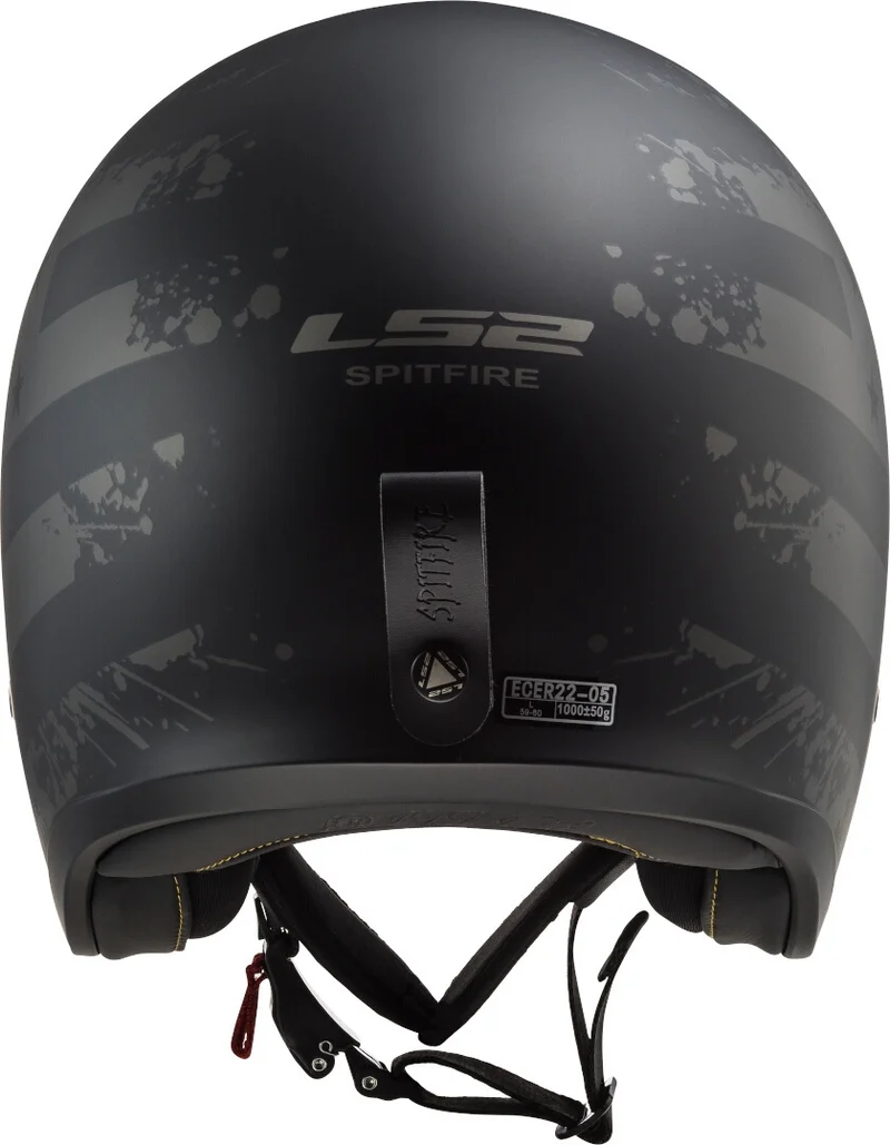 LS2 OF599 SPITFIRE BLACK FLAG