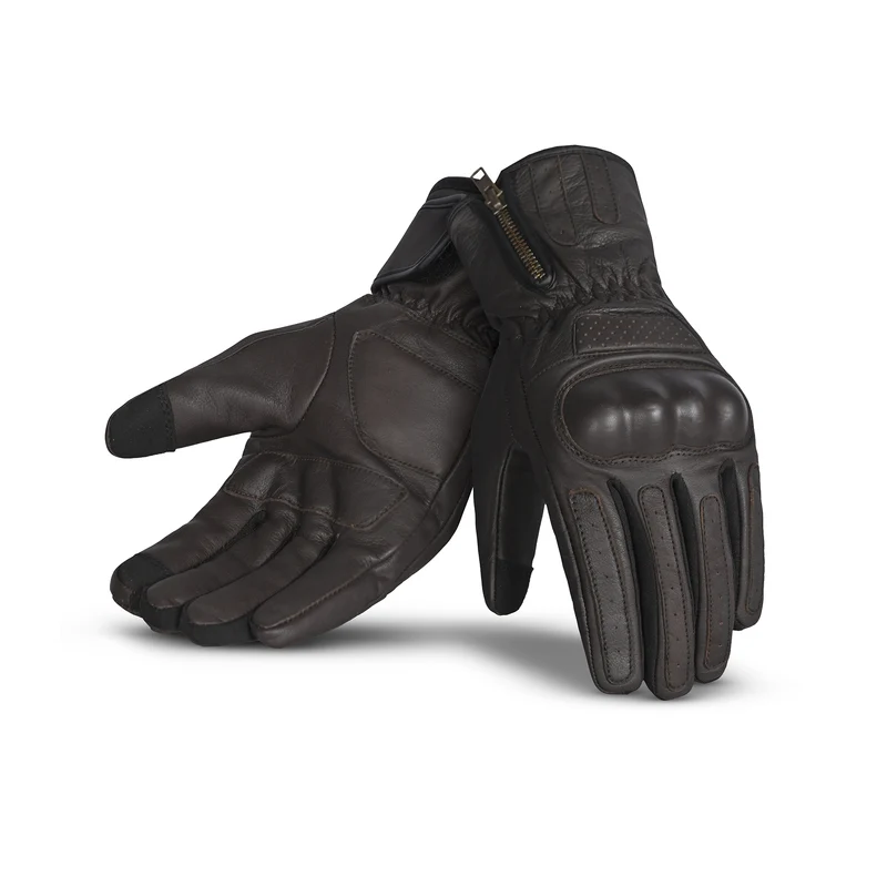 R-TECH DYNAMIC PIEL GUANTES DE MOTO MARRÓN