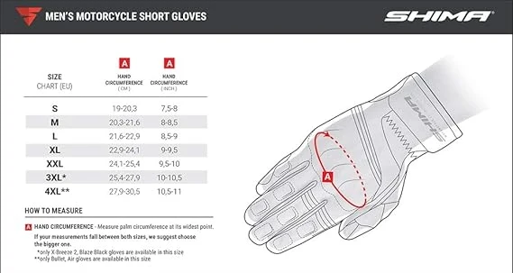SHIMA X-BREEZE 2 GUANTES DE MOTO HOMBRE ROJO