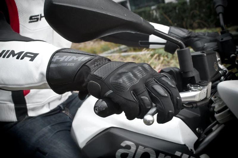 SHIMA STX GUANTES DE MOTO HOMBRE NEGRO