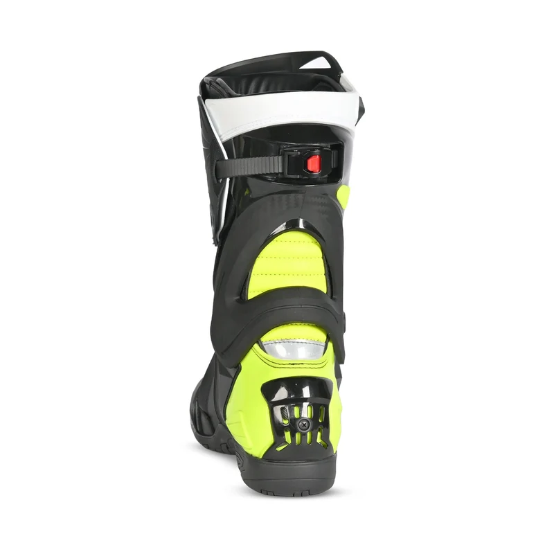 BELA TURBO TRACK BOTAS DE MOTO RACING NEGRO AMARILLO FLOUR