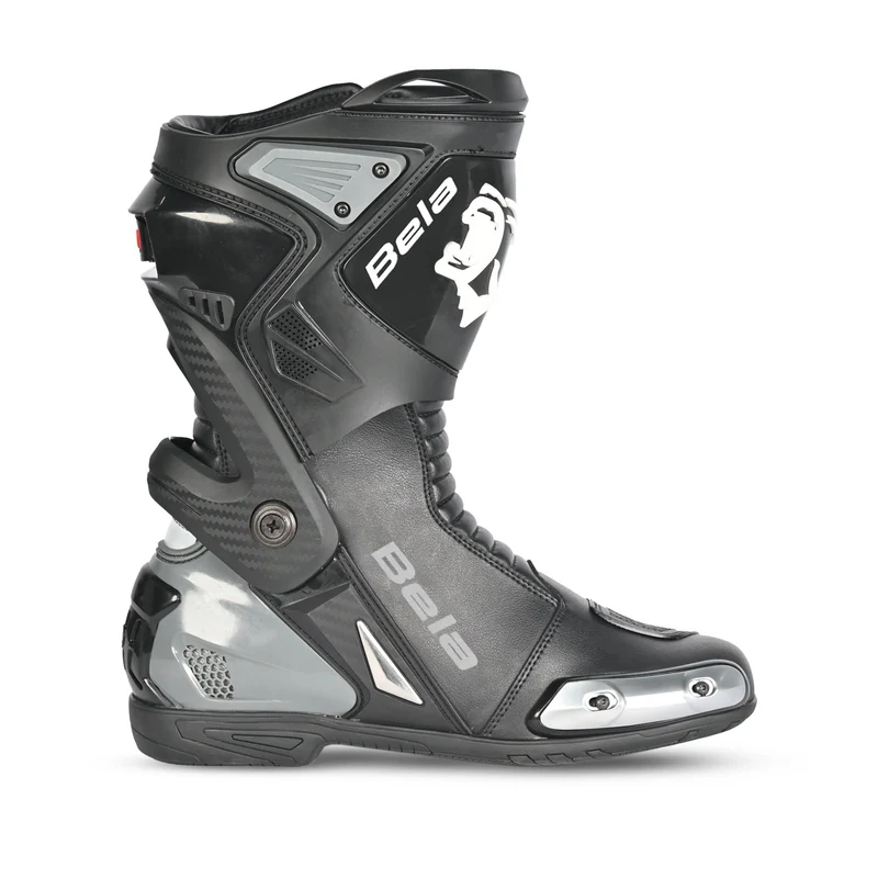 BELA TURBO TRACK BOTAS DE MOTO RACING NEGRO ANTRACITA