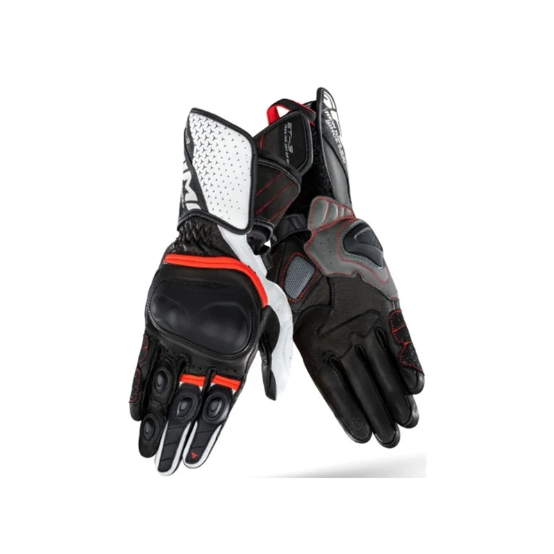 SHIMA ST-3 NEW GUANTES DE MOTO NEGRO ROJO