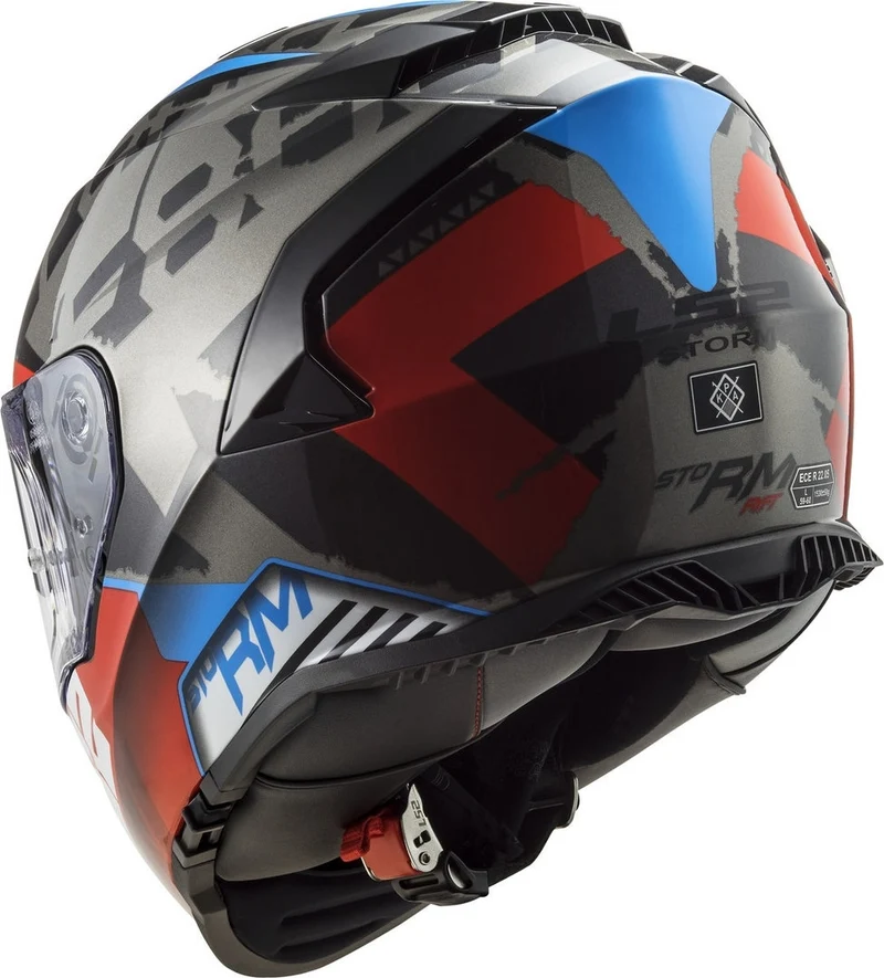 LS2 FF800 STORM SPRINTER BLACK RED TITANIUM