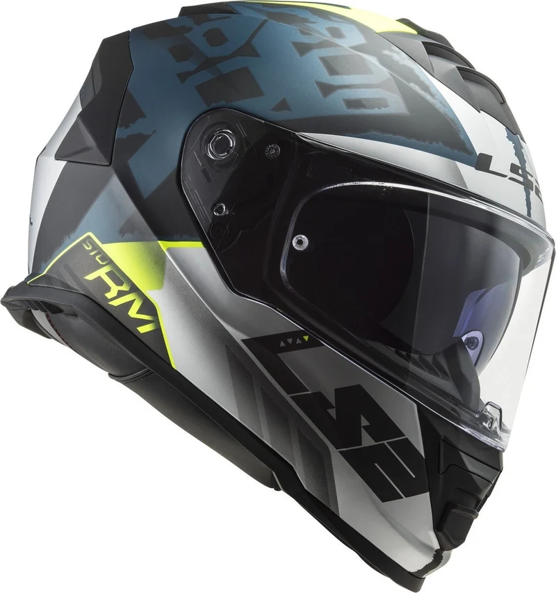 LS2 FF800 STORM SPRINTER M.BLACK SILVER COBALT