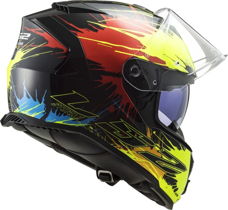 LS2 FF800 STORM DROP BLACK YELLOW RED
