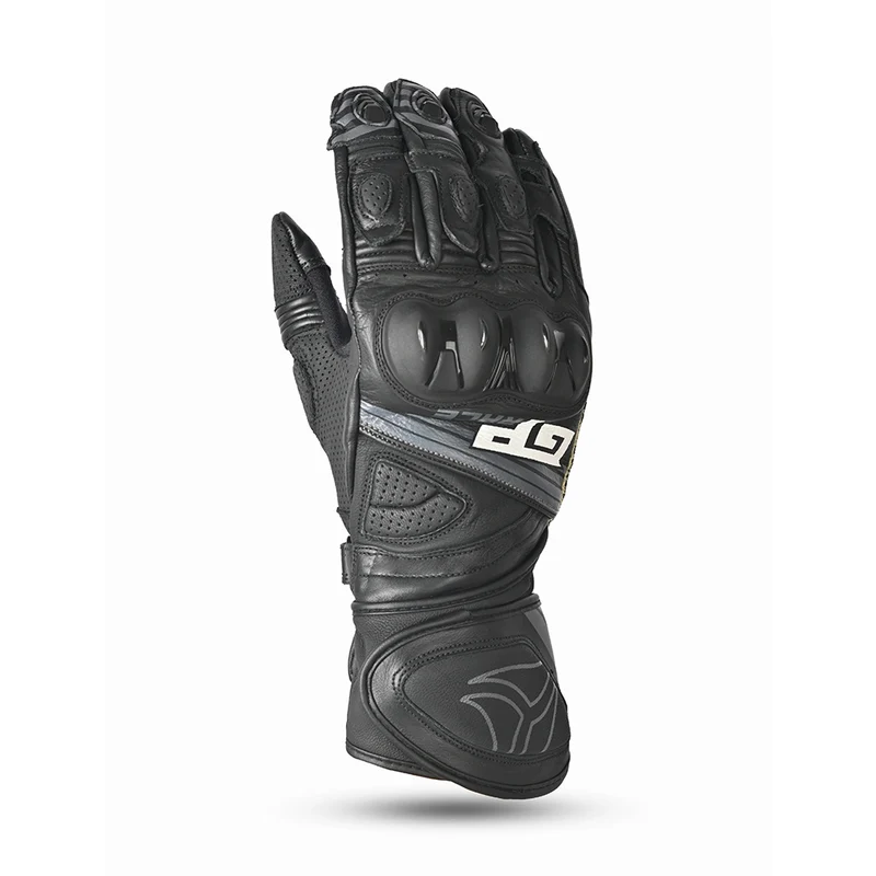 R-TECH GP RACING PIEL GUANTES DE MOTO NEGRO