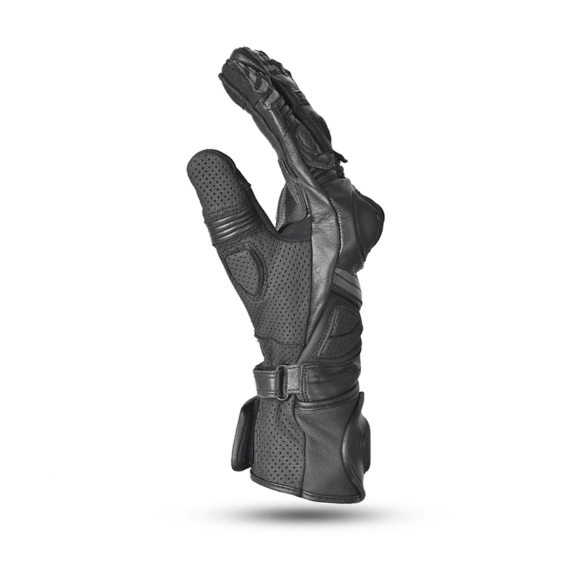 R-TECH GP RACING PIEL GUANTES DE MOTO NEGRO