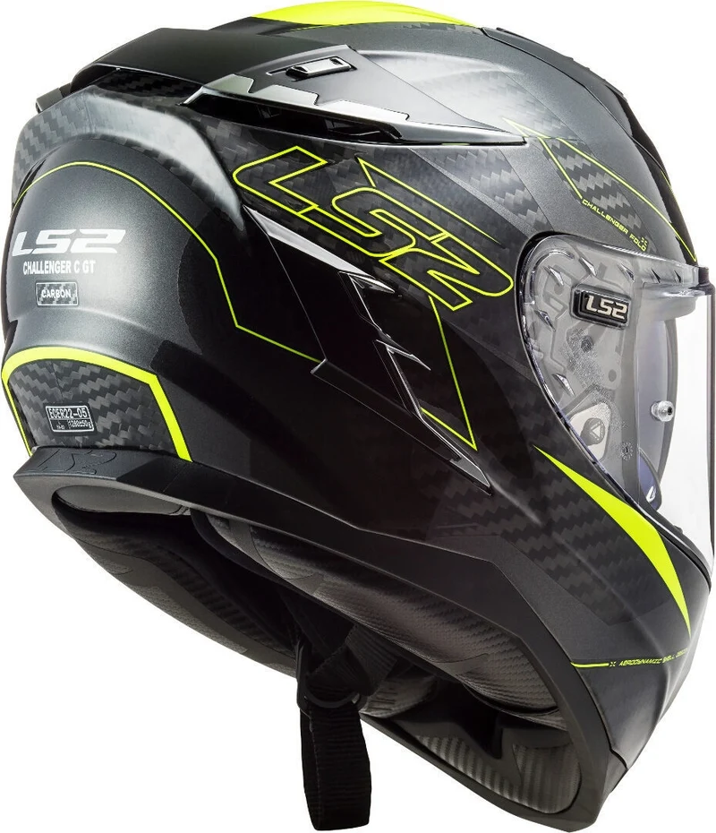 LS2 FF327 CHALLENGER CT2 FOLD GLOSS H-V YELLOW