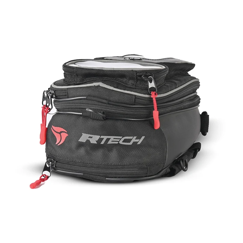 R-TECH-Mochila Textil Beat Double Pocket Negro