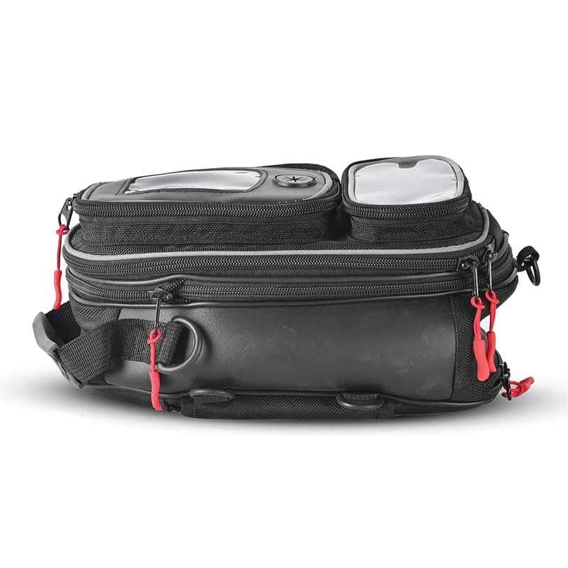 R-TECH-Mochila Textil Beat Double Pocket Negro
