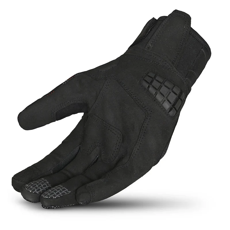 BELA CIRUS CAMO GUANTES DE MOTO TEXTIL VERANO NEGRO ROJO CAMO