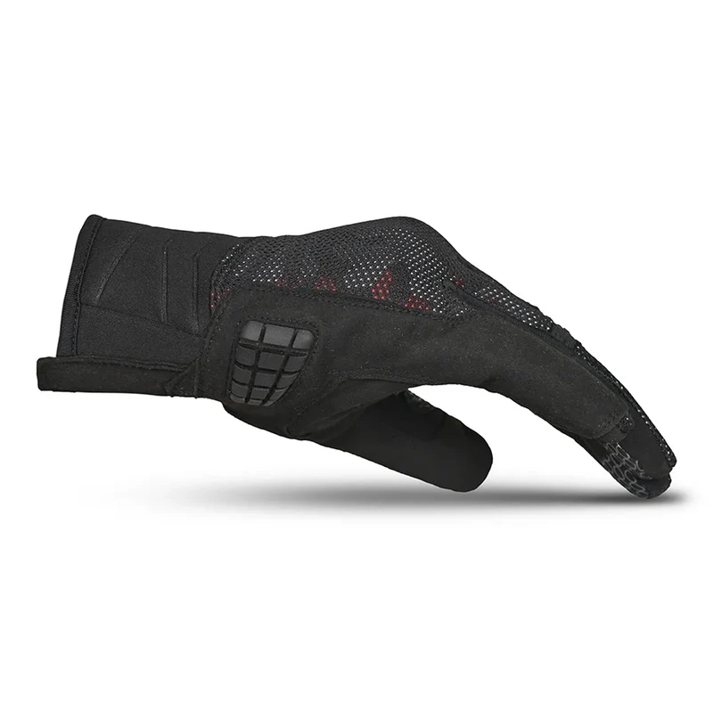 BELA CIRUS CAMO GUANTES DE MOTO TEXTIL VERANO NEGRO ROJO CAMO