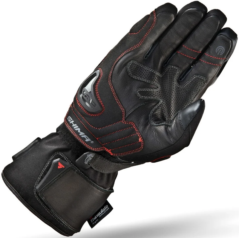 SHIMA INVERNO GUANTES DE MOTO DE TURISMO IMPERMEABLES HOMBRE NEGRO