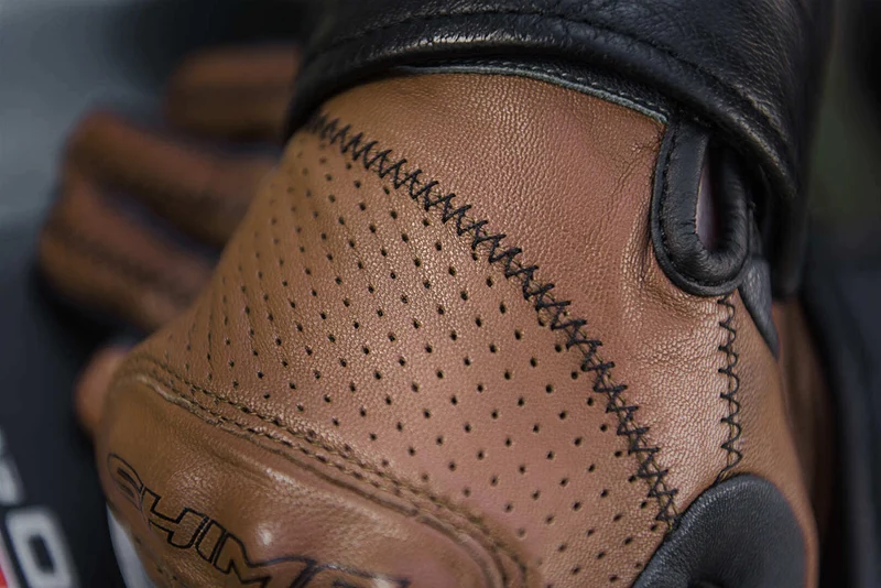 SHIMA CALIBER GUANTES DE MOTO HOMBRE MARRÓN