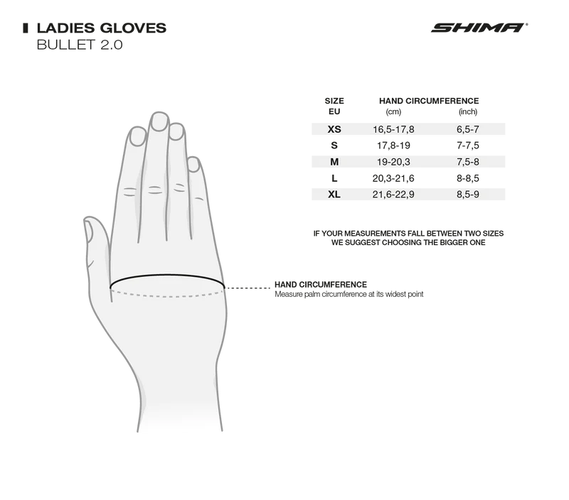SHIMA BULLET GUANTES DE MOTO MUJER NEGRO