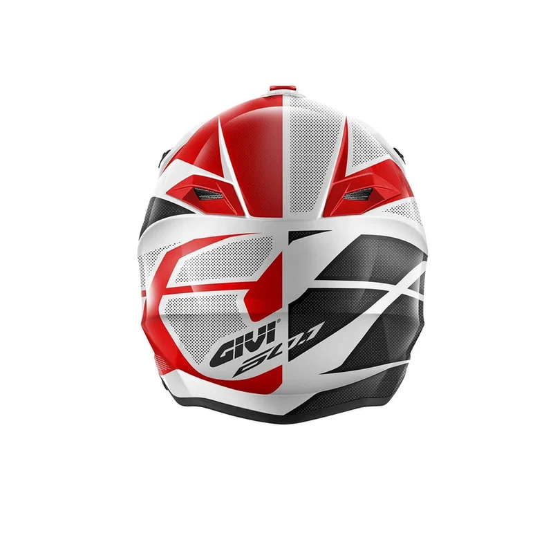 GIVI 60.1 Casco de motocross Rojo Negro Mate Titanio