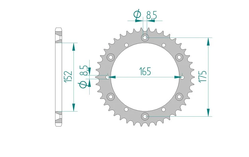 Couronne AFAM 12500 - 44 dents