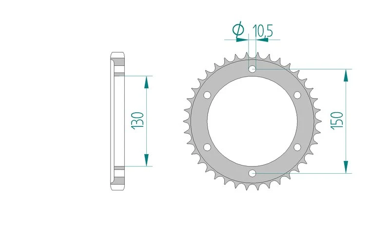 Couronne AFAM 12802 - 38 dents