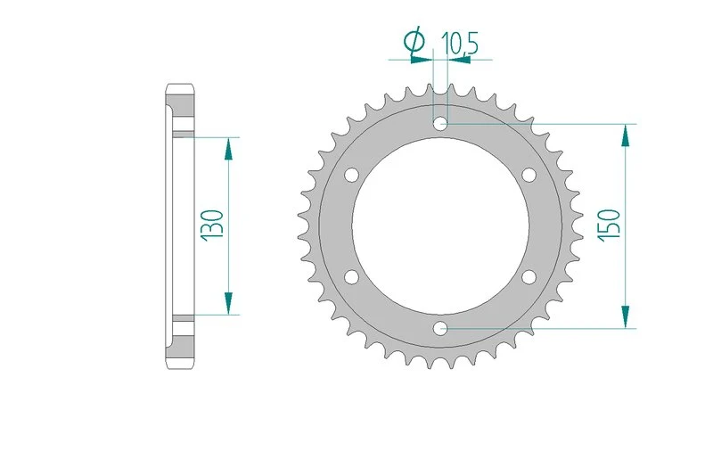 Couronne AFAM 12801A - 38 dents