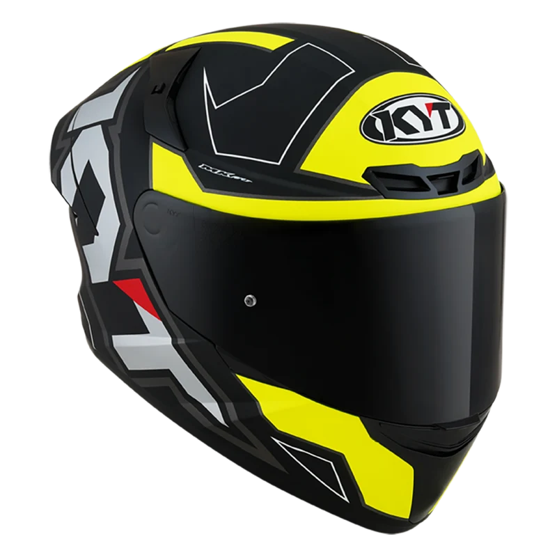 KYT- CASCOS TT-COURSE ELECTRON MATT BLACK/YELLOW