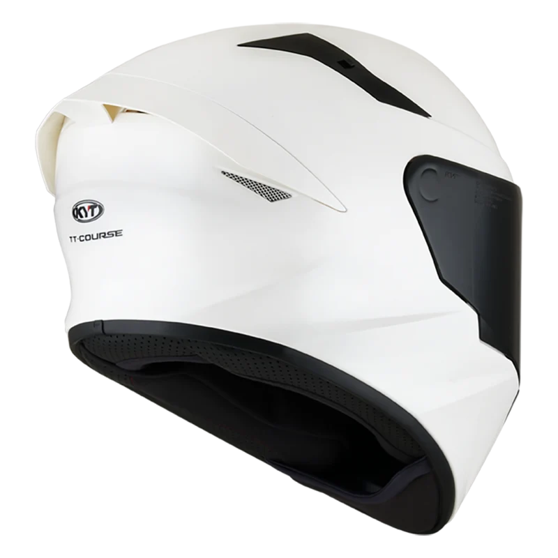 KYT- CASCOS TT-COURSE PLAIN WHITE