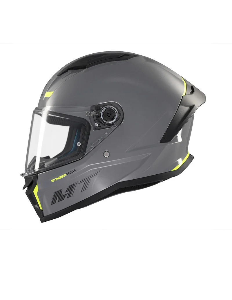 MT STINGER 2 SOLID INTEGRALES CASCO DE MOTO A12 GRIS BRILLANTE