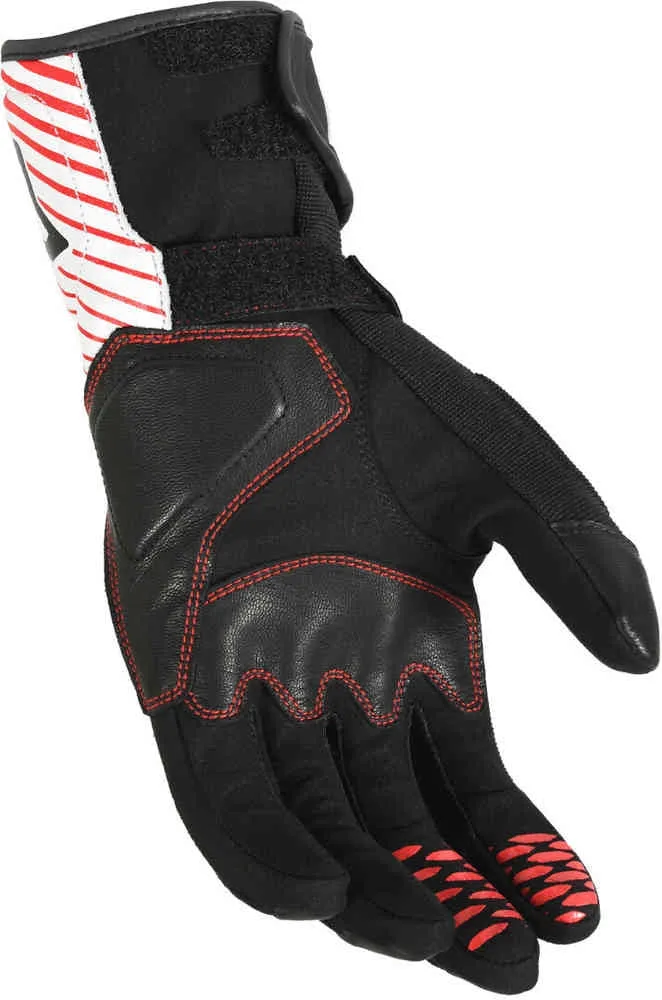 MACNA TEMPO HOMBRES GUANTES MOTO PERFORADO NEGRO BLANCO ROJO
