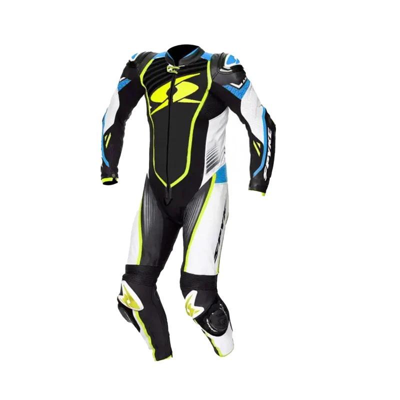 SPYKE ARAGON RACE 1PC SUIT BLUE/BLACK/FLUO YELLOW