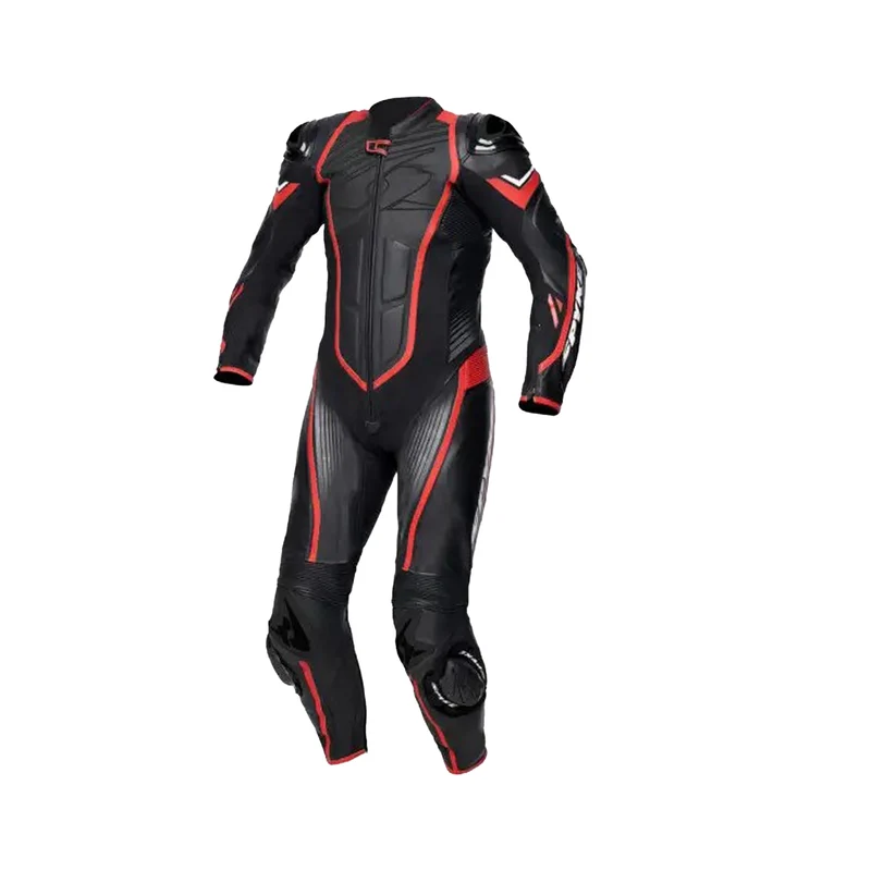 SPYKE ARAGON RACE 1PC SUIT BLACK/FLUO RED