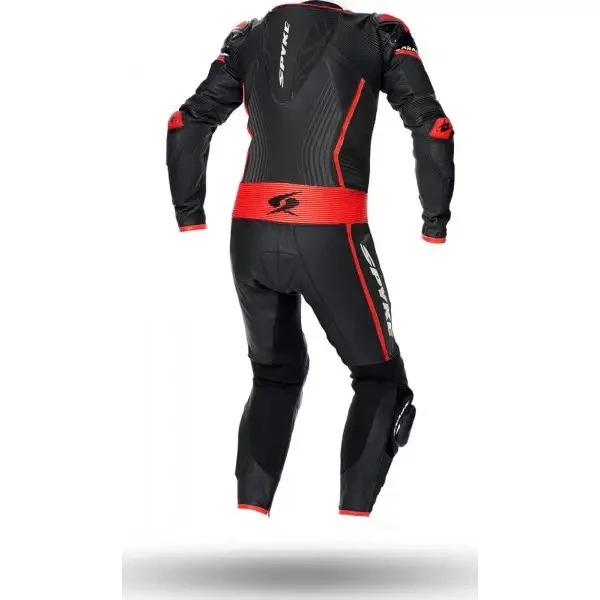 SPYKE ARAGON RACE 1PC SUIT BLACK/FLUO RED