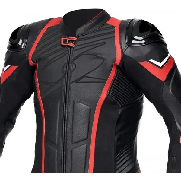 SPYKE ARAGON RACE 1PC SUIT BLACK/FLUO RED