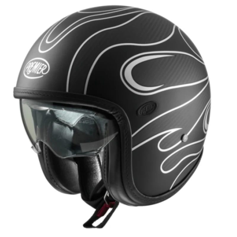PREMIER - CASCO VINT.PL ED.CARB FR SILV.CHROM BM