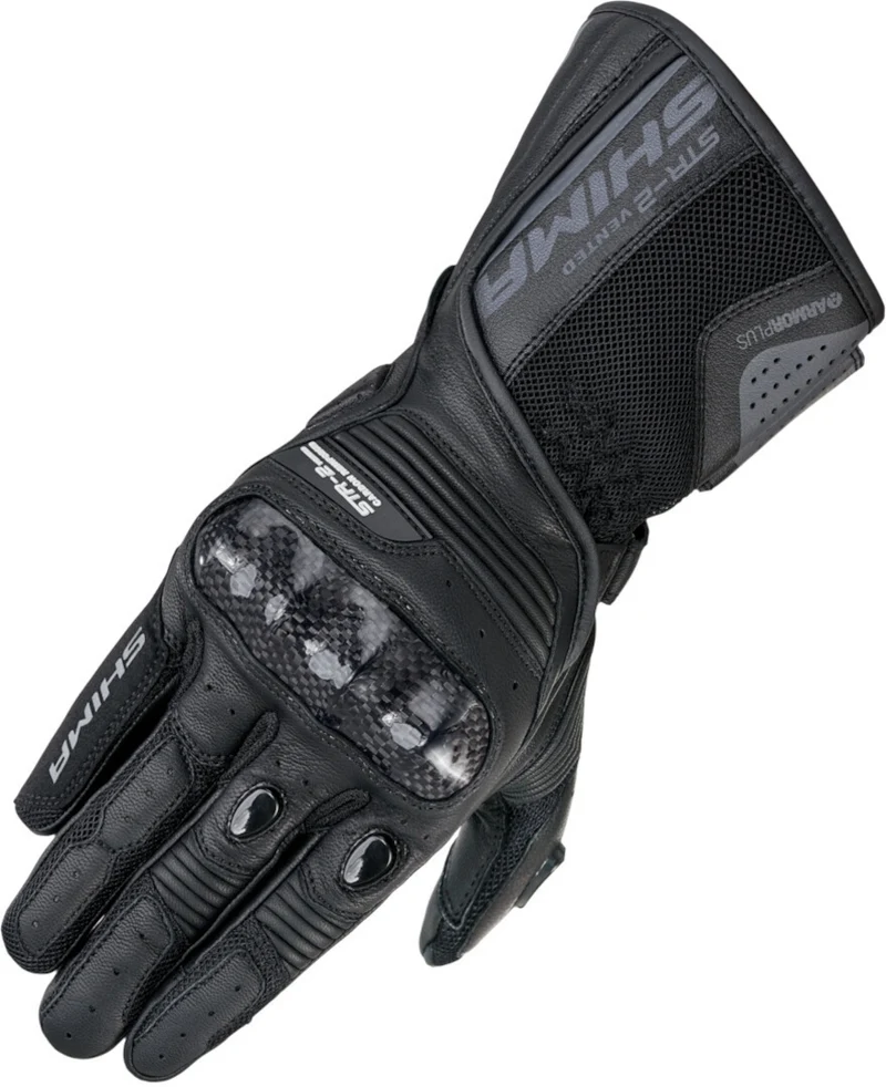 SHIMA STR-2 VENT GUANTES DE MOTO NEGRO