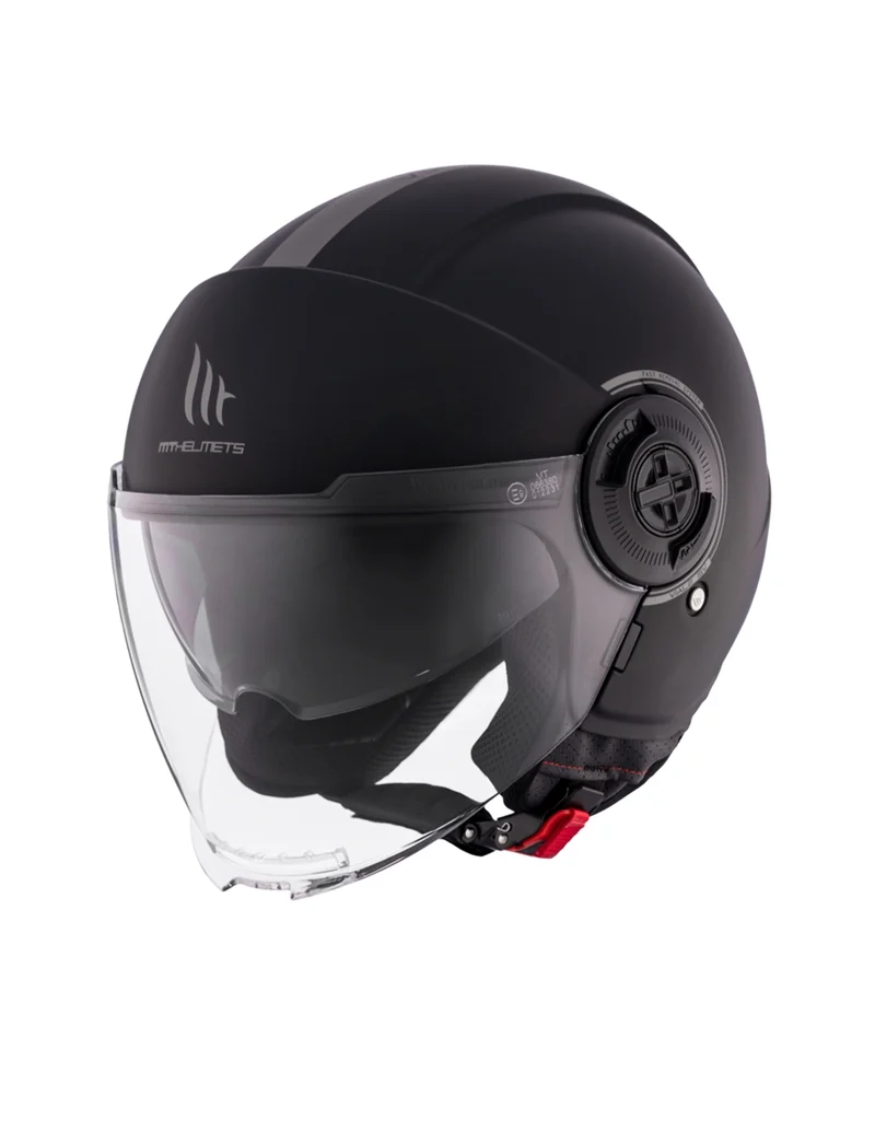 MT VIALE SV S SOLID URBANA CASCO DE MOTO A1 NEGRO MATE