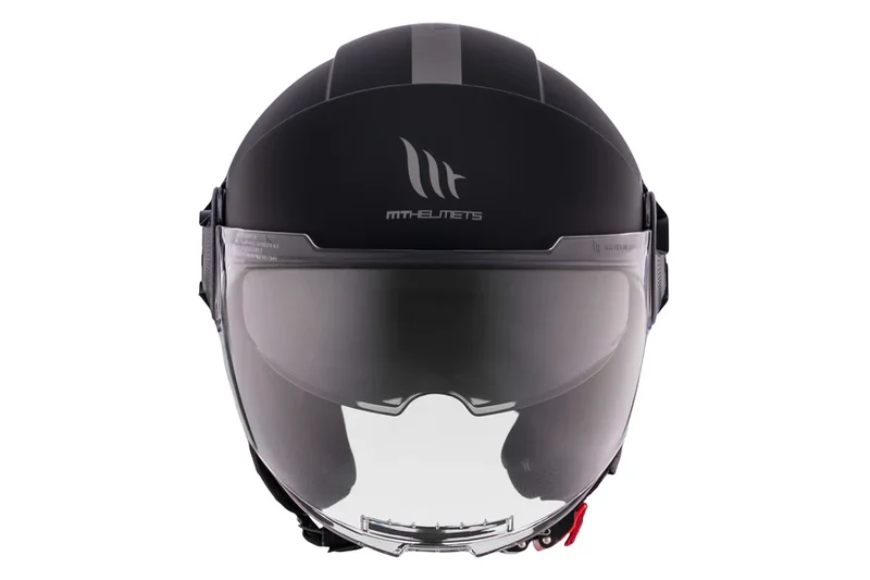 MT VIALE SV S SOLID URBANA CASCO DE MOTO A1 NEGRO MATE