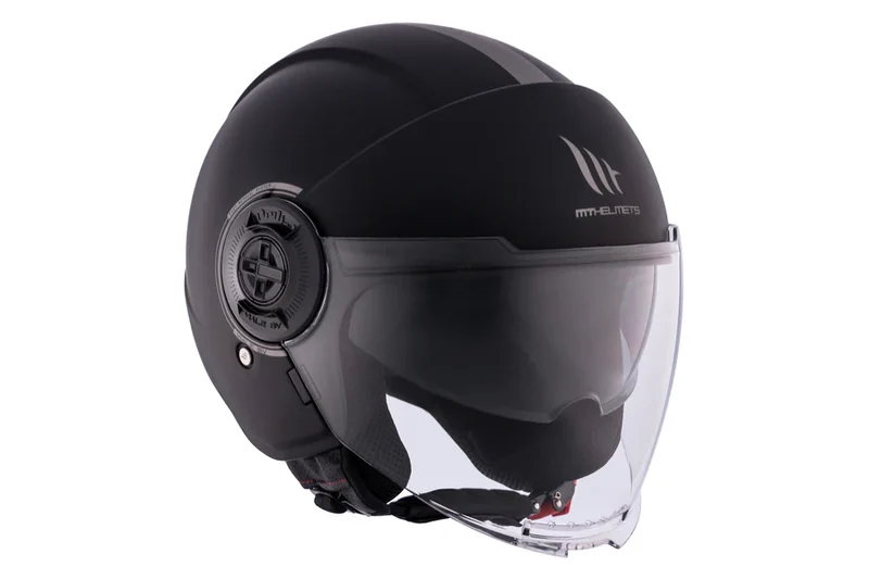 MT VIALE SV S SOLID URBANA CASCO DE MOTO A1 NEGRO MATE