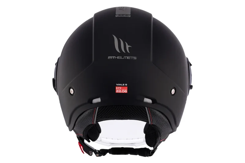 MT VIALE SV S SOLID URBANA CASCO DE MOTO A1 NEGRO MATE