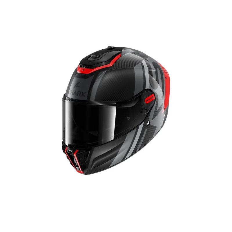 SHARK CASCO SPARTAN RS CARBON SHAWN Carbono Naranja Plata